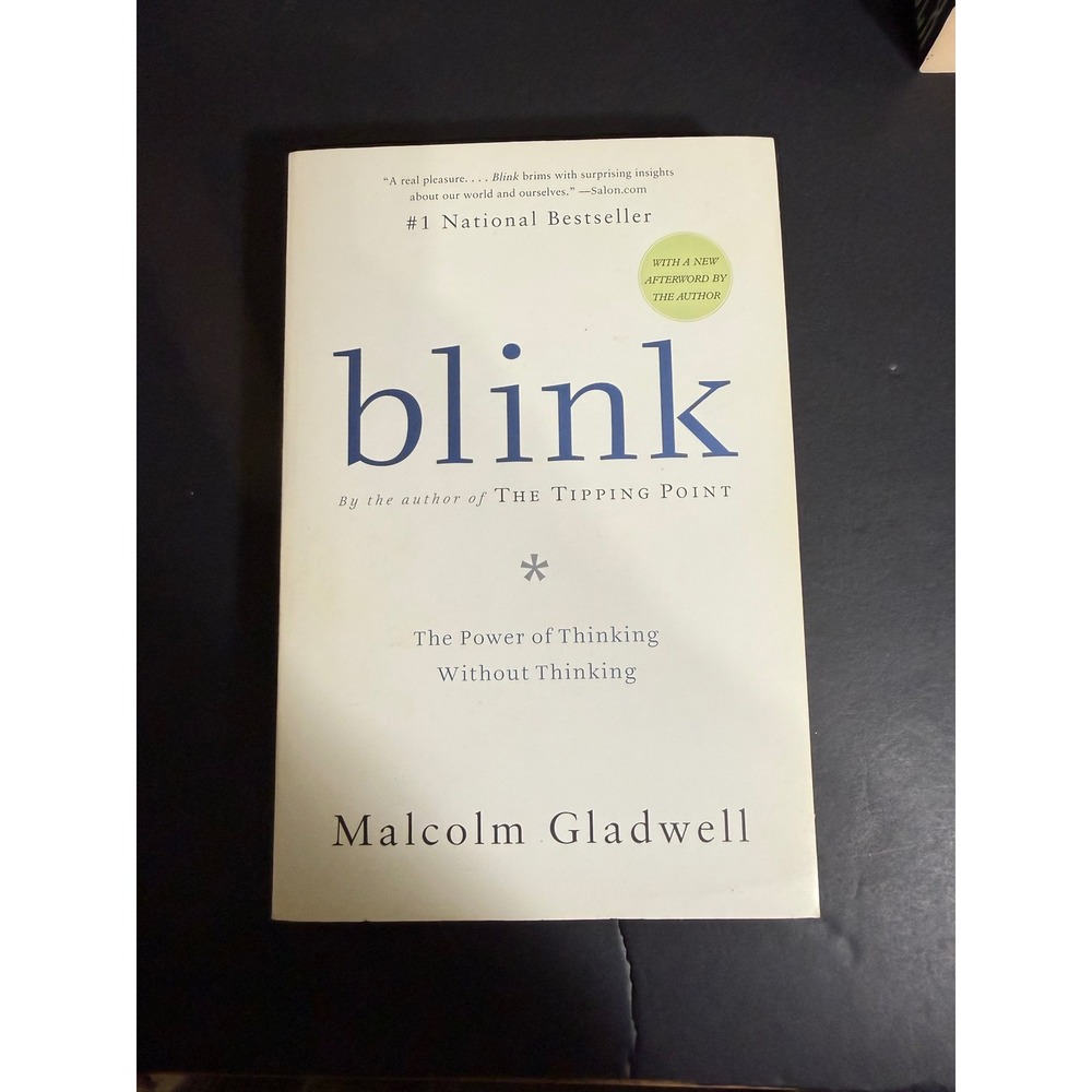 Blink The Power of Thinking Without Thinking Malcolm Gladwell Paperback Book
